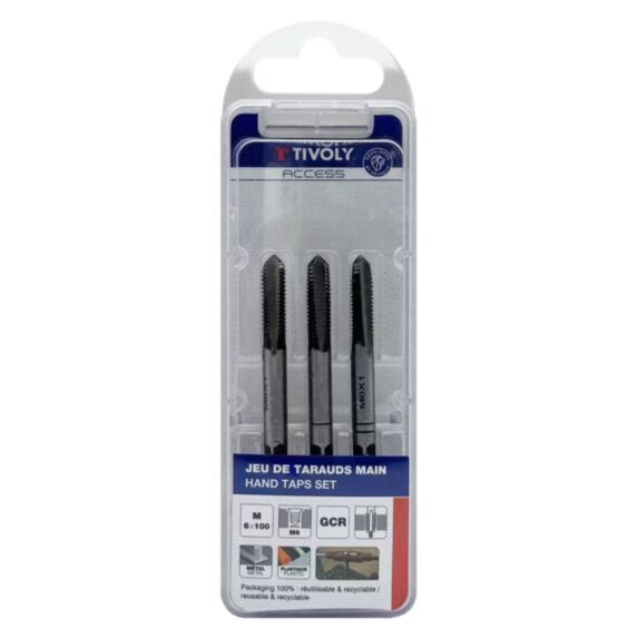 Taraud à main en acier Ø6 X 100 X3