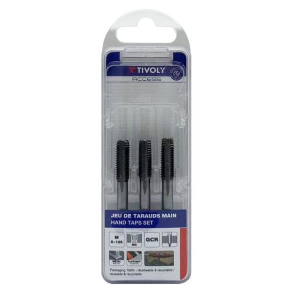 Taraud à main en acier Ø8 X 125 X3