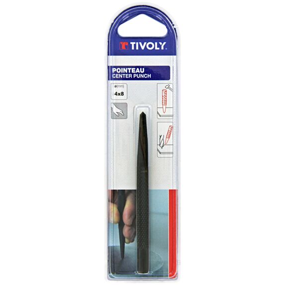 Lot de 4 pointeaux cier zingué 8 mm - TIVOLY