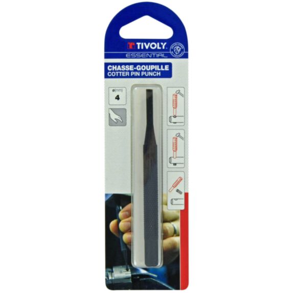 Chasse goupille acier zingué Ø4 mm - TIVOLY