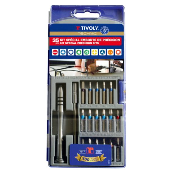 Coffret 35 embouts de vissage précision - TIVOLY