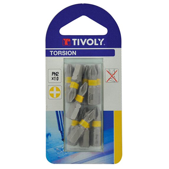 Embouts Torsion de vissage pour vis philips n2 