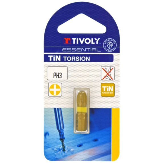 Embout de vissage PH3 torsion 25 mm - TIVOLY