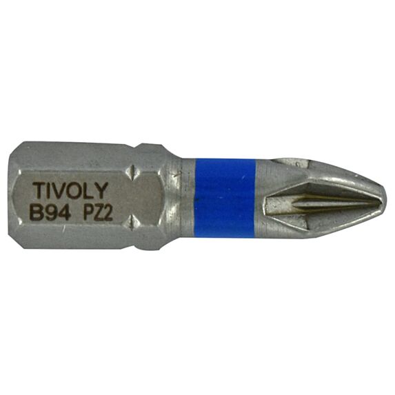 Embout de vissage Torsion inox PZ2 25mm - TIVOLY