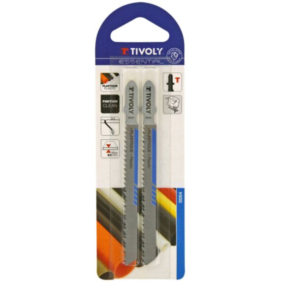 2 lames scie sauteuse T plastique EP4-30-TIVOLY