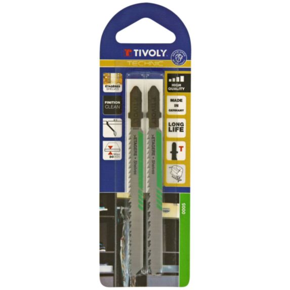 2 lames scie sauteuse T étagères EP 3-30-TIVOLY