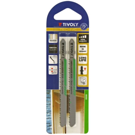 2 lames scie sauteuse T menuiserie bois EP3-30-TIVOLY