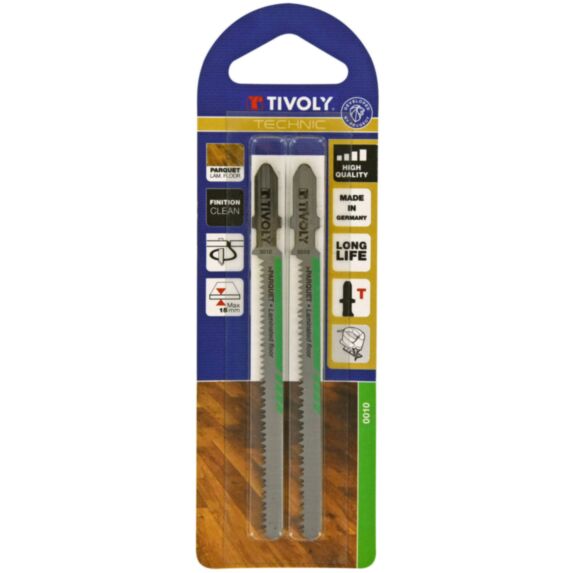 2 lames scie sauteuse T pour parquet EP1,5-15 - TIVOLY