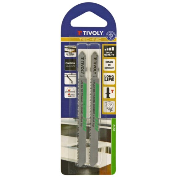 2 lames scie sauteuse T plan de travail EP3-50 - TIVOLY