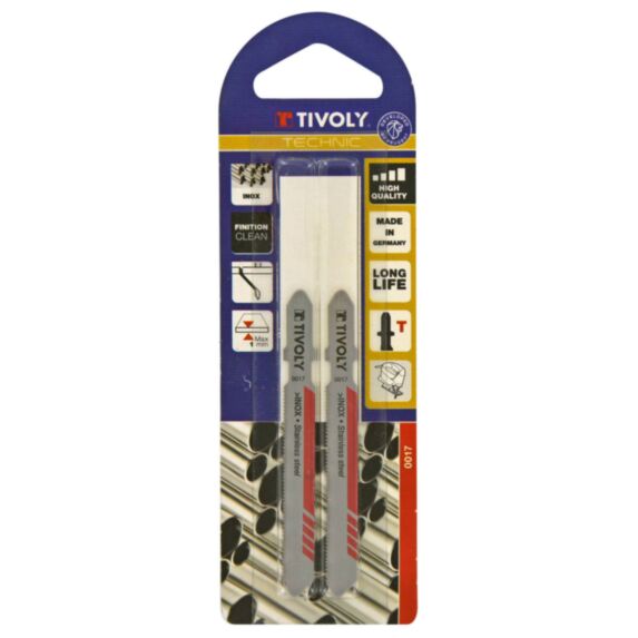 2 lames scie sauteuse inox EP0,5-1,5 - TIVOLY