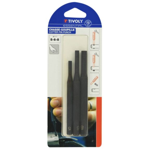 Chasse-goupille Ø 5 - 6 - 8 mm - TIVOLY