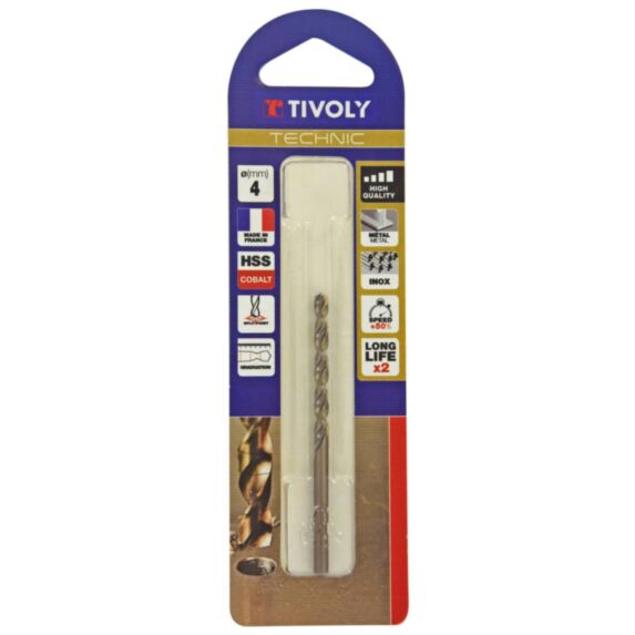 Foret métal Technic Ø4 mm - TIVOLY