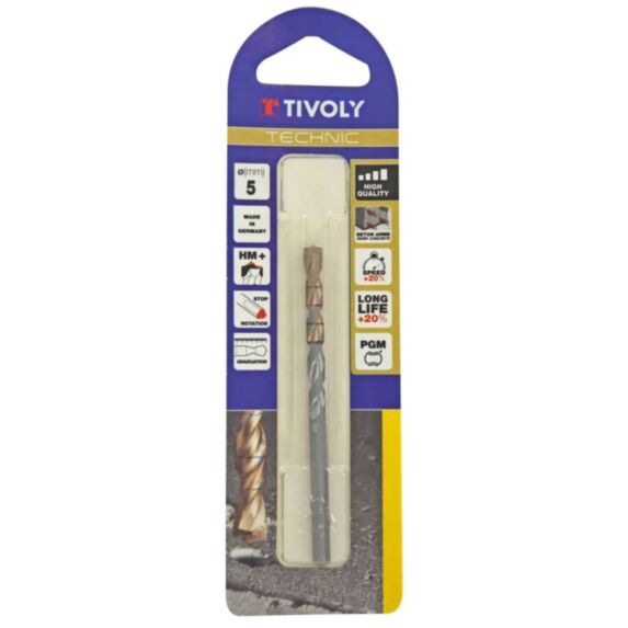 Foret béton Technic Ø5 mm - TIVOLY