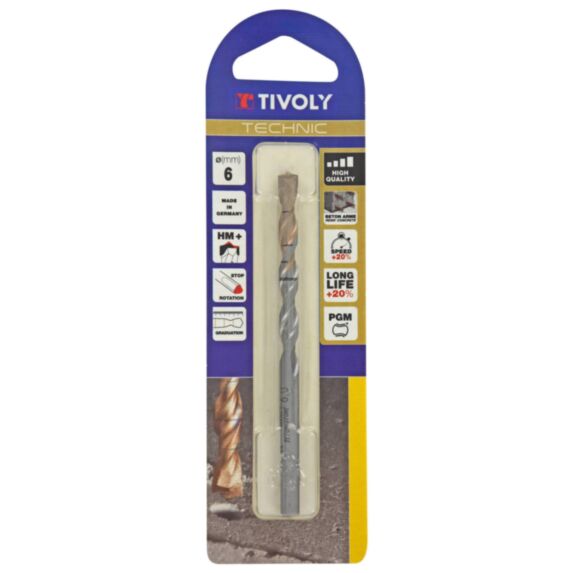 Foret béton Technic Ø6 mm - TIVOLY