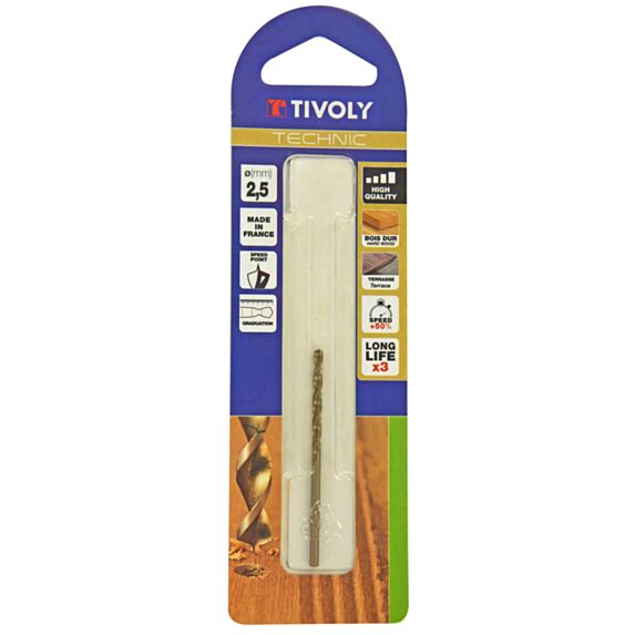 Foret bois Ø2,5 mm - TIVOLY