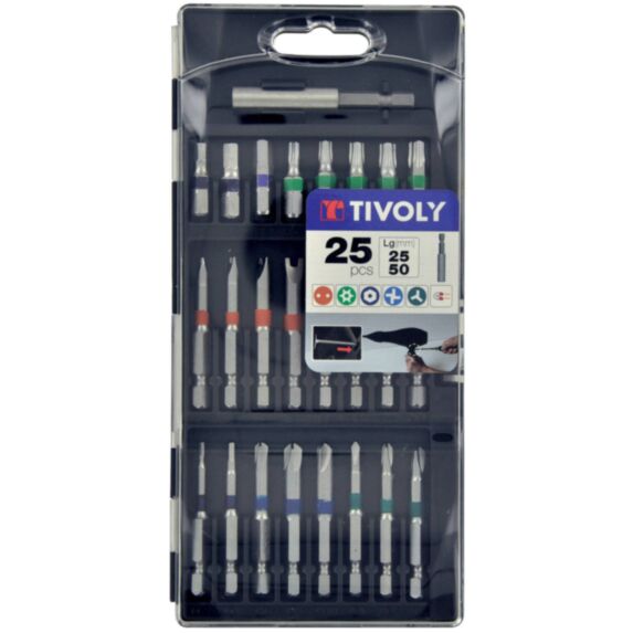 Coffret 25 embouts de vissage - TIVOLY