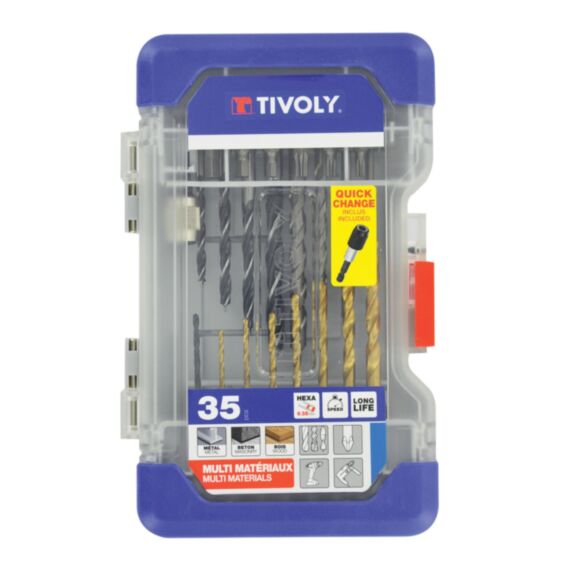 Malette 38 mèches + forets hexagonaux - TIVOLY