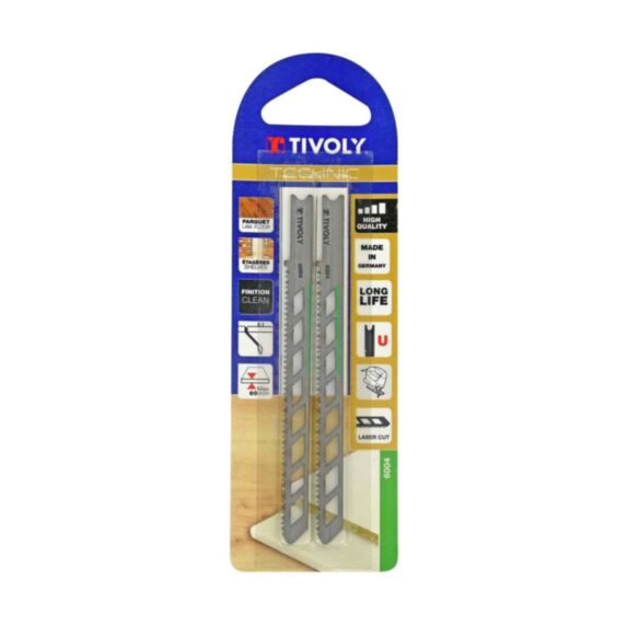 2 lames scie sauteuse U bois mélaminé - TIVOLY
