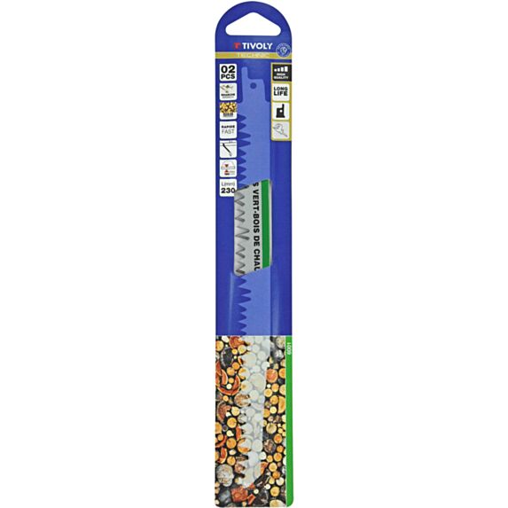 Lame de scie sabre pour élagage/bois de chauffage 230 mm - TIVOLY