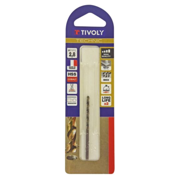 Foret métaux Technic Ø2,8 mm - TIVOLY