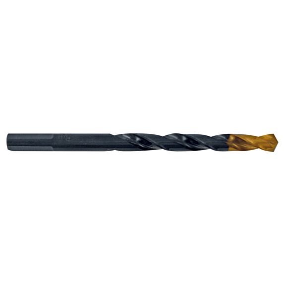 Foret hss tin ø10 taillé meulé cylindrique court l133