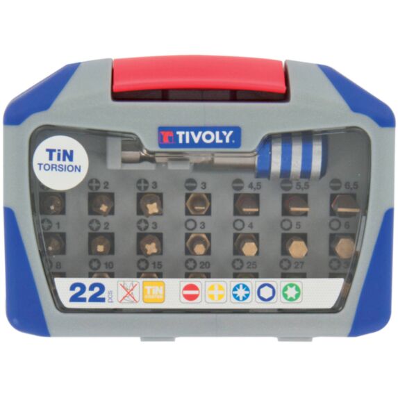 Coffret 22 embouts de vissage Tin torsion - TIVOLY