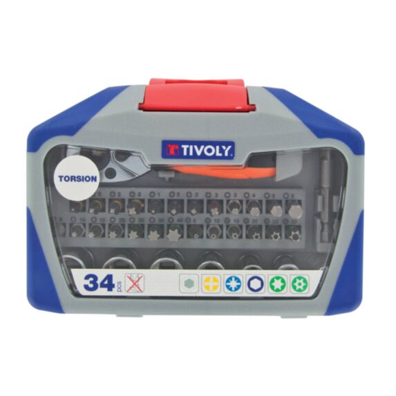Coffret embout torsion 34 pcs mix