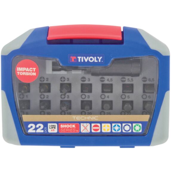 Coffret 22 embouts de vissage Impact torsion - TIVOLY
