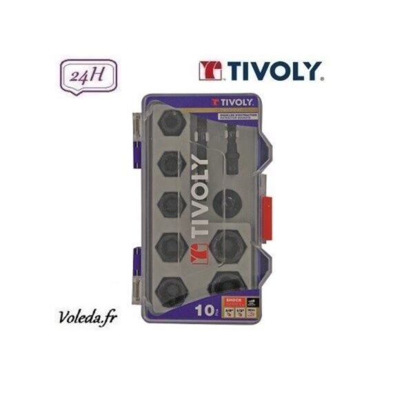 Coffret de 10 pièces douilles d'extraction - TIVOLY