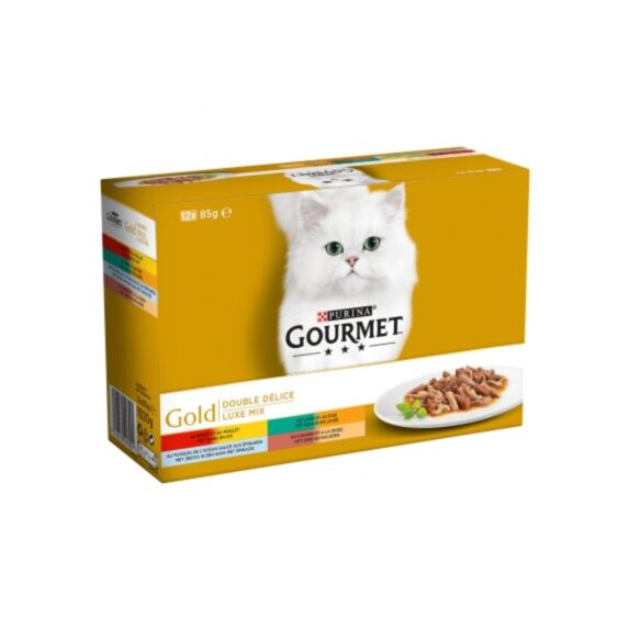 Pâtée Chat Double Délice 12x85gr - GOURMET PERLE