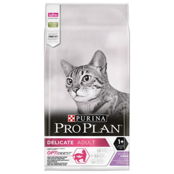 Croquettes Chat Delicate Optidigest Riche en Dinde 3kg - PRO PLAN