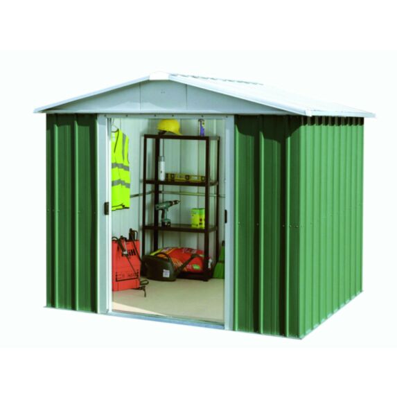 Abri de jardin métal 4,38m² Vert/Alu - YARDMASTER