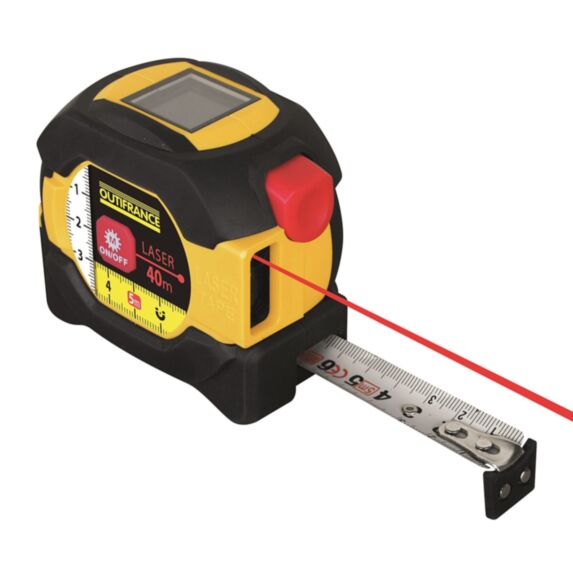 Ruban 5 m avec télémètre 40 m - OUTIFRANCE