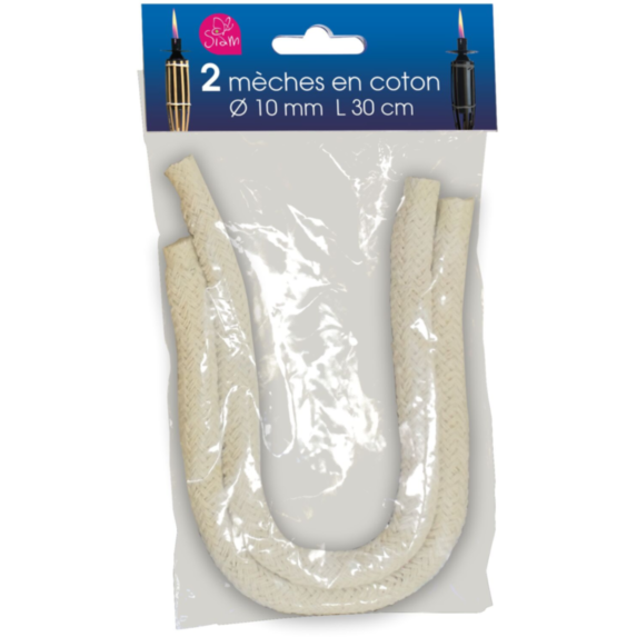 SACHET DE 2 MECHES COTON