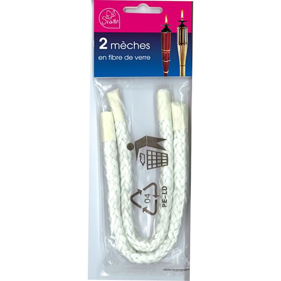 Sachet 2 mèches fibre de verre - SIAM