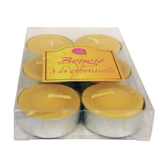 Lot de 6 veilleuses à la citronelle PYROFEU