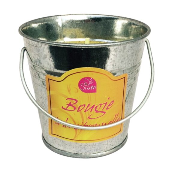Seau métallique bougie à la citronnelle Ø 8cm PYROFEU