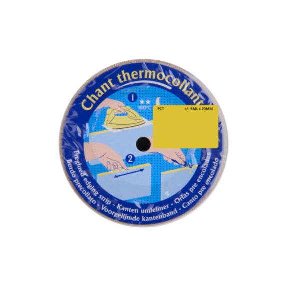 BANDE DE CHANT THERMOCOLLANT MELAMINE 5ml x 23 mm CHENE DORE