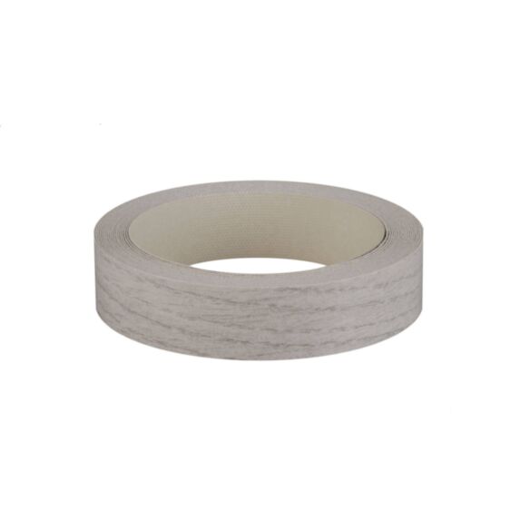 Bande de chant stratifiée thermocollante 23mmx5ml chêne gris - SPTD