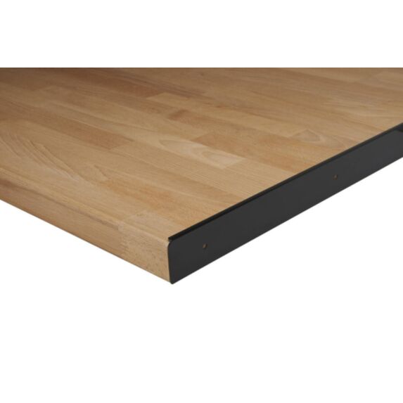 Profil de jonction droite carré noir l.76.5 x l.8 cm