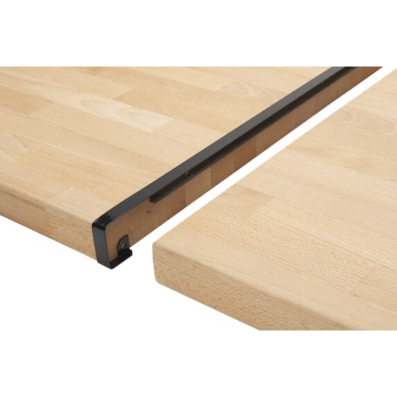 Profil de jonction droite carré noir l.76.5 x l.8 cm