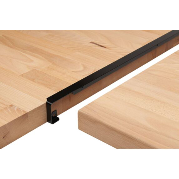 Profil alu bord droit jonction d'angle 38x670mm noir