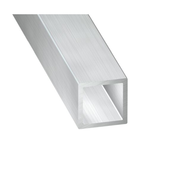 Tube carré alu brut 20 x 20 x 1,5 mm 2m - CQFD