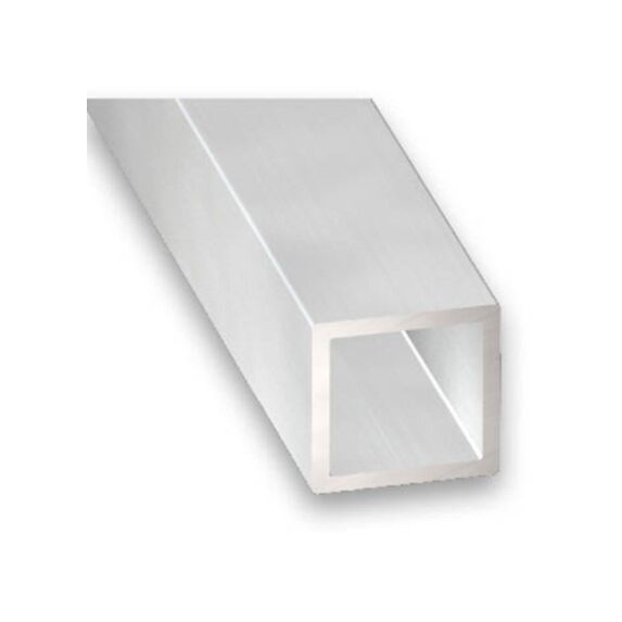 Tube Carré Aluminium 20x20mm ∅1,5mm 2m Incolore