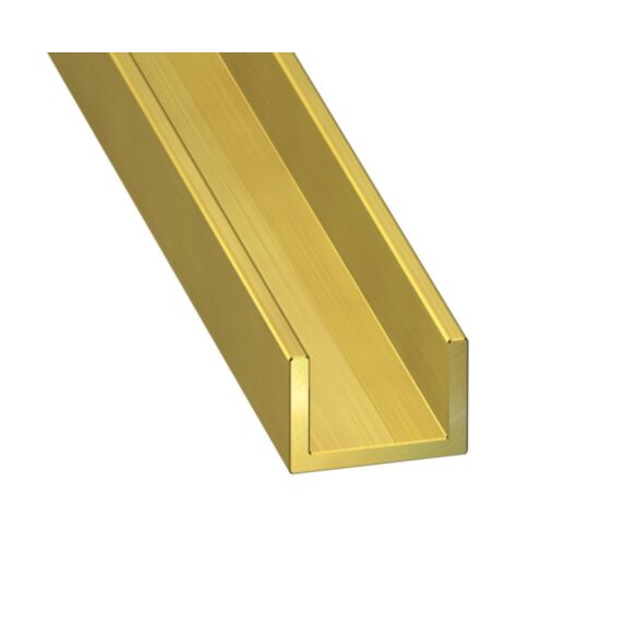 U Laiton 6x6x6mm ép.0,8mm 1m