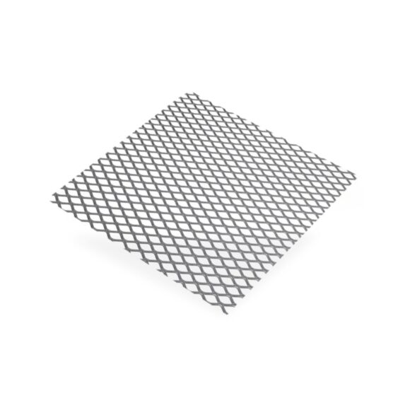 Tôle métal déployé acier brut Mailles 6 mm, 100 x 50 cm