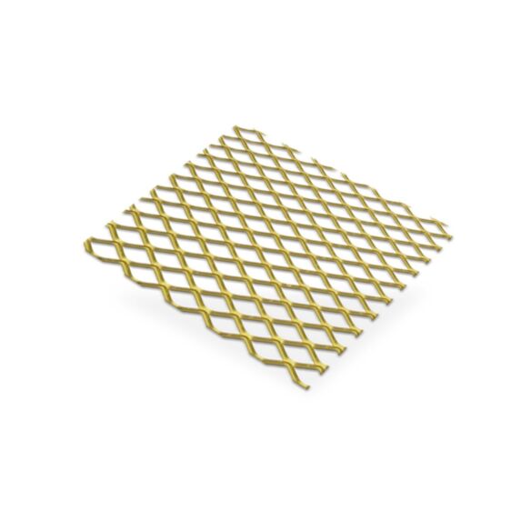 Tôle métal déployé aluminim or 10x5,5-1mx0m5