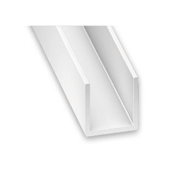 U PVC 10x12x10x1mm 2,60m Blanc - CQFD