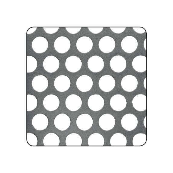 Tôle acier perforé rond 8mm - 1mm-500x500