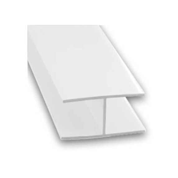 Raccord PVC ép. 8mm 1m Blanc